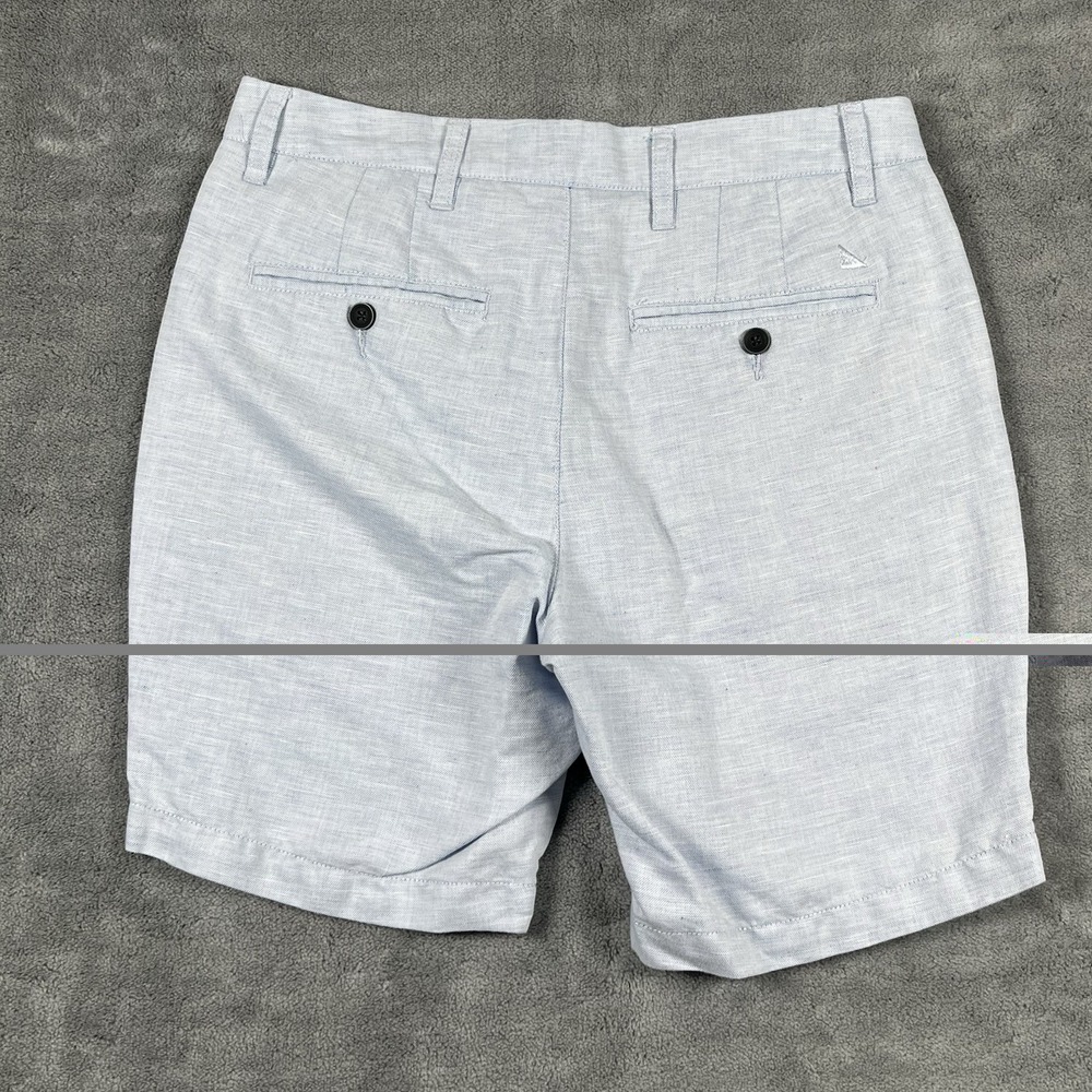 UNTUCKit Shorts Mens 30 Blue St. Julien Linen Blend Chino 9 Inseam Casual Summer - Picture 4 of 9